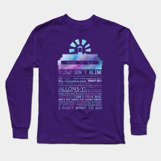 10th doctor quotes Long Sleeve T-Shirt